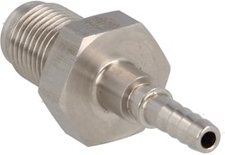 QSP krimp adapter male RVS