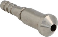 Crimp hose end Convex male SS - D03 - L=33,3mm-2