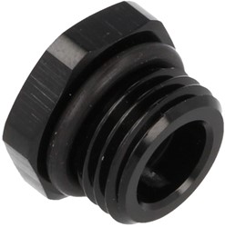QSP aluminium verloop plug AN6 - female 1/8 NPT