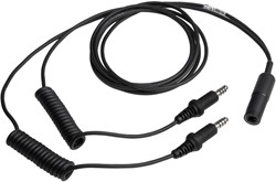 Stilo split cable for connecting 2 helmets